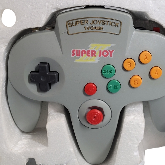 Power Player Super Joy III Famiclone Video Game Console 76 Built-in Games In Box